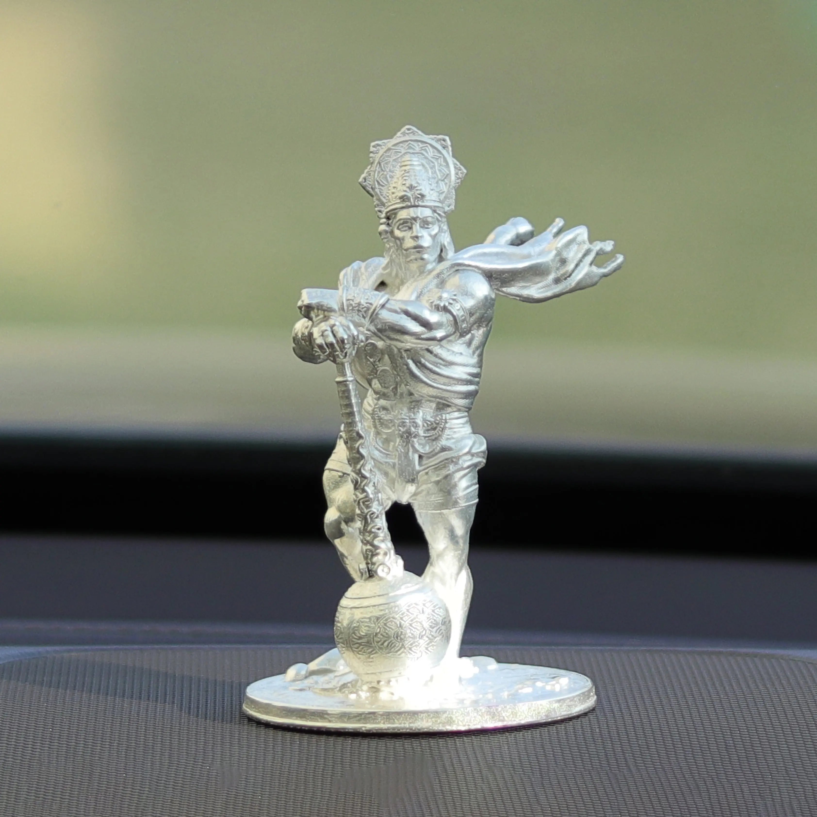 25gms Pure Silver Bahubali Hanuman Car Dashboard theartarium